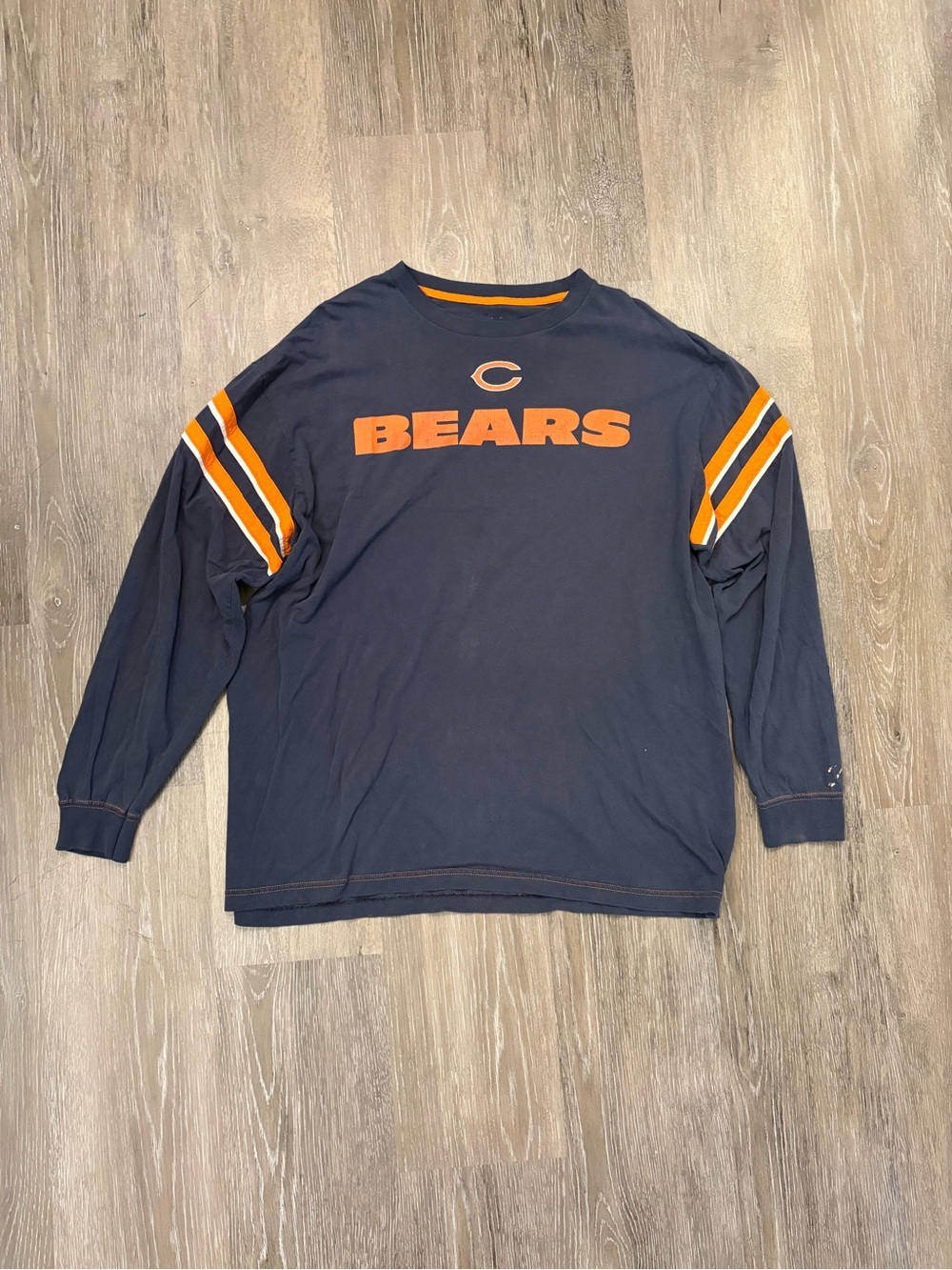 Chicago Bears Navy Long-Sleeve Crewneck Shirt